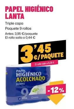 Lanta - Papel Higienico