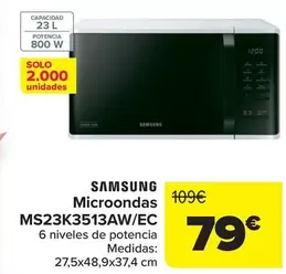 Samsung - Microondas MS23K3513AW/EC