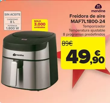 Mandine - Freidora De Aire  MAF7L1800-24