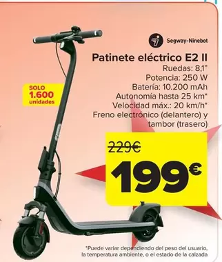 Segway Ninebot - Patinete Eléctrico E2 II