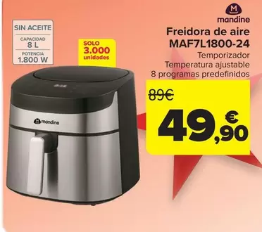 Mandine - Freidora De Aire  MAF7L1800-24