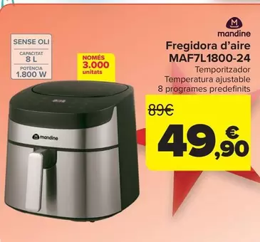 Mandine - Freidora De Aire  MAF7L1800-24