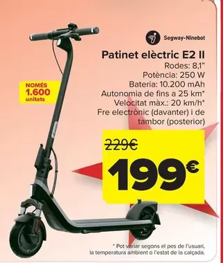 Segway Ninebot - Patinete Eléctrico E2 II