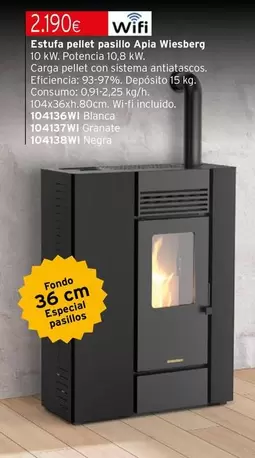 Sistema - Estufa Pellet Passillo Apia