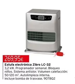 Zibro - Estufa Electrónica Lc-32