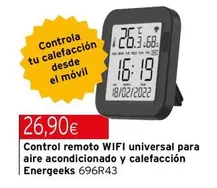energetics - Control Remoto Universal Para Aire Acondicionado Y Calefacción