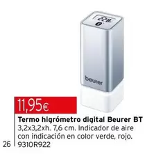 Beurer - Termo Higrometro Digital Bt