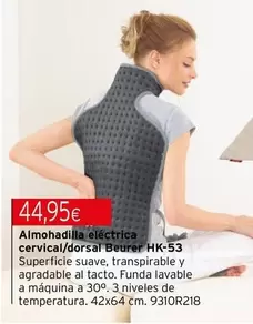 Beurer - Almohadilla Eléctrica Cervical/dorsal Hk-53