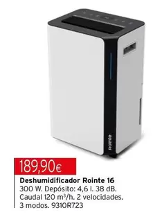 Rointe - Deshumidificador 16