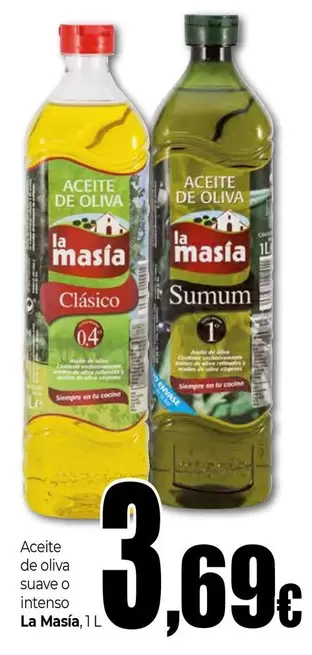 La Masía - Aceite De Oliva Suave O Intenso