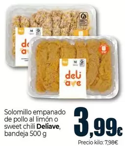 Delave - Solomillo Empanado De Pollo Al Limon O Sweet Chili