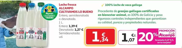alcampo - Leche Fresca