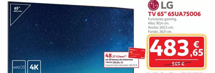 alcampo - Tv 65" 65UA75006