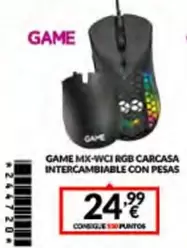 Game -  Mx Wci Rgb Carcasa Intercambiable Con Pesas