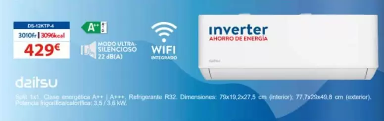 Daitsu - Inverter DS-12KTP-4 