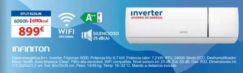 Infiniton - SPLIT-6226JM  Inverter