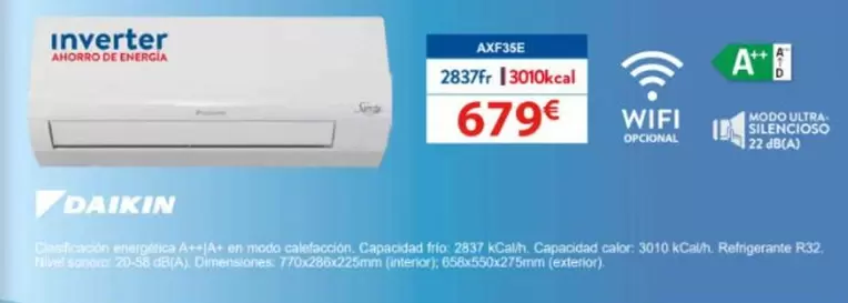 Daikin - Axf35e