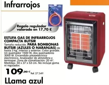 Butsir - Estufa Gas De Infrarrojos Compacta