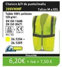 Chaleco A/V De Punto/Malla 288VMMF