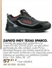 Sparco - Zapato Indy Texas