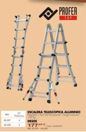 Escalera Telescopica Aluminio