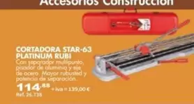 Rubi  - Cortadora Star 63 Platinum 