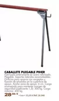 Piher - Caballete Plegable
