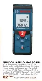 Bosch - Medidor Láser GLM40