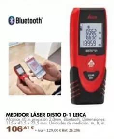 Medidor Láser Disto D-1 Leica