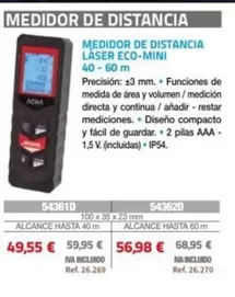 Medidor De Distancia Laser Eco Mini