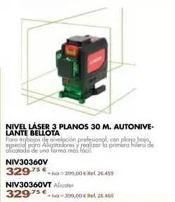 Bellota - Nivel Láser 3 Planos 30 M. Autonive-Lante