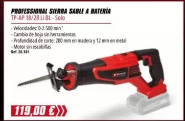 Professional Sierra Sable A Bateria