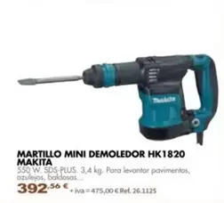 Makita - Martillo Mini Demoledor Hk1820