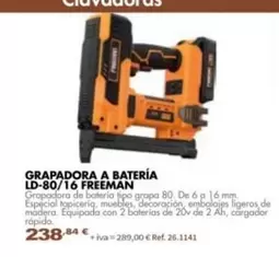Grapadora A Batería Ld-80/16 Freeman