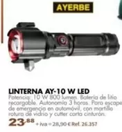 Ayerbe - Linterna Av-10 W Led