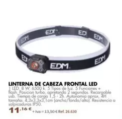 Edm - Linterna De Cabeza Frontal Led