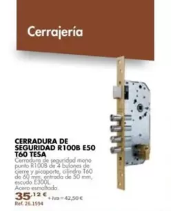 Tesa - Cerradura Seguridad R100b E50 160