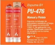 Penosil - Espuma B1 PU-476 Manual Y Pistola