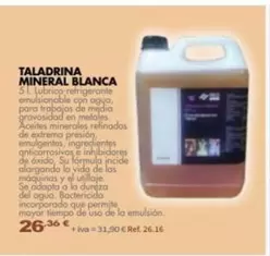 Taladrina Mineral Blanca