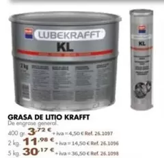 Krafft - Grasa De Litio