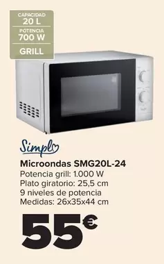 Simpl - Microondas SMG20L-24