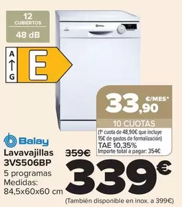 Balay - Lavavajillas 3VS506BP