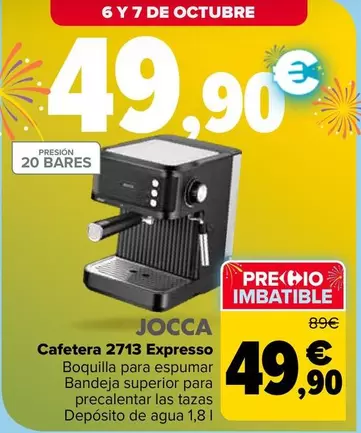 Jocca - Cafetera 2713 Expresso