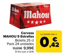 Mahou - Cerveza 5 Estrellas