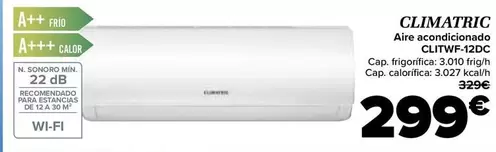 Climatric - Aire Acondicionado  CLITWF-12DC