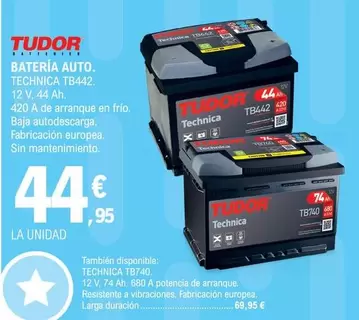 tudor - Bateria Auto