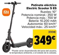 Xiaomi - Patinete Electrico Scooter 5 ES