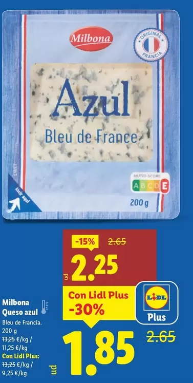 Milbona - Queso Azul