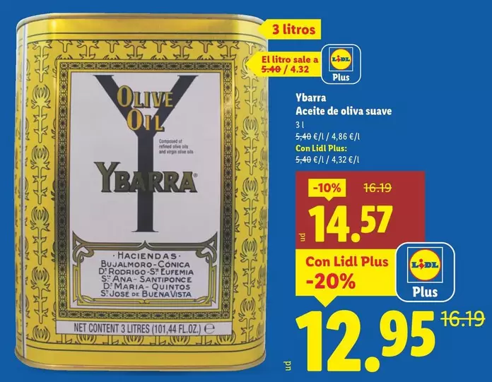 Ybarra - Aceite De Oliva Suave