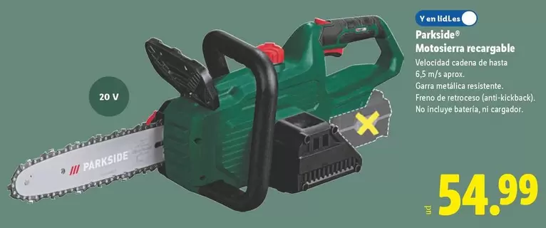 Parkside - Motosierra Recargable